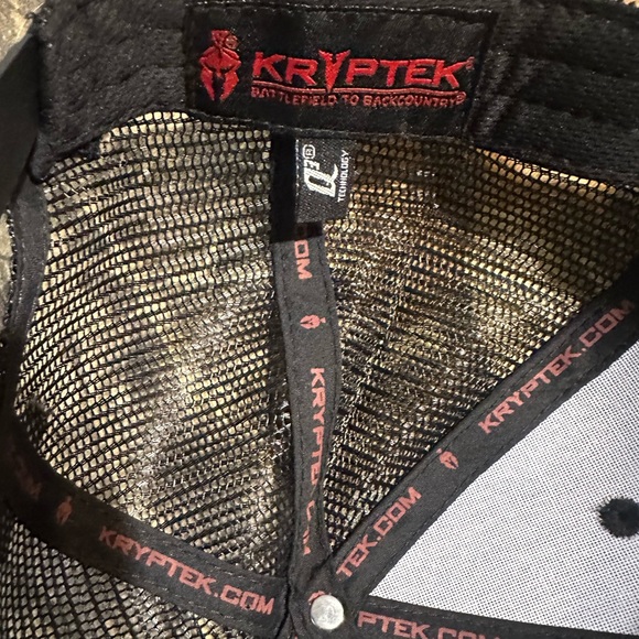 Kryptek Camo Logo Mesh Back Hat Kryptek Pontus/Black $25 - Picture 2 of 3